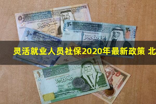 灵活就业人员社保2020年最新政策 北京